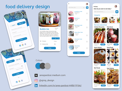 Food Delivery Design ajmpdesign design fooddeliveryapp illustration iuux ui ux