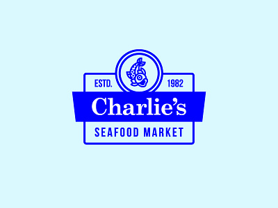 Charlie's Seafood Logo branding logo logo design restaurant seafood