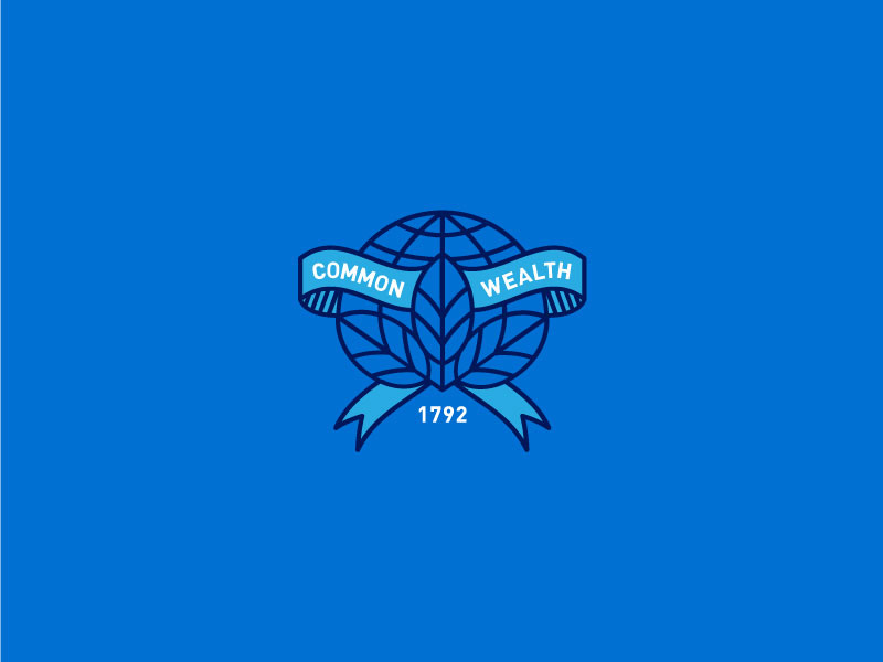 Commonwealth Mark leaf earth commonwealth kentucky icon line minimal logo