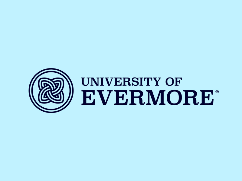 University of Evermore Logo minimal icon line celtic college university logo