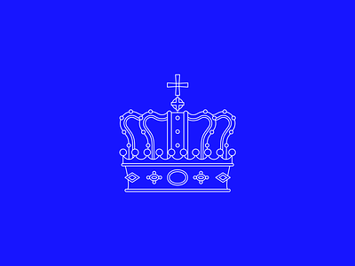 Crown Mark crown icon king line logo minimal royal