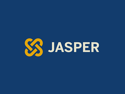 Jasper Logo branding green icon identity line logo minimal recycling