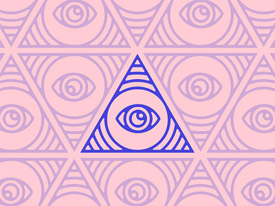 Eye of Providence eye icon illuminati line logo minimal providence