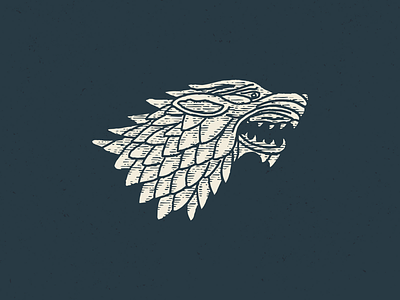 Game of Thrones Illustration drawing game of thrones got illustration procreate sketch stark wolf