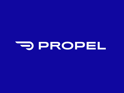 Propel Logo Concept apparel athletic brand icon line logo minimal monoline sports