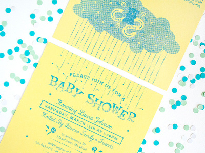 Candy Themed Stationery baby candy confetti cute gummy bear invitation invite screen print shower stationery sweet