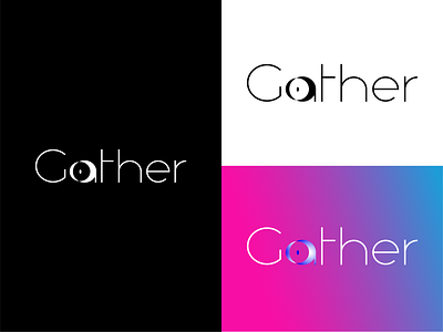 Gather (Virtual Conference) app icon brand branding conference creative freelancer goodforbuy graphic design icon lettering logo logo design minimal playoff