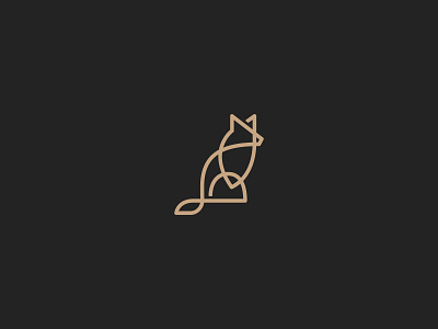 Wolf Line (Monoline) animal branding design graphic design icon illustration logo minimal monoline unique wolf