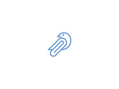 Bird Clip animal bird branding graphic design icon illustration line logo