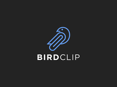 Bird Clip animal bird branding graphic design icon illustration line logo minimal