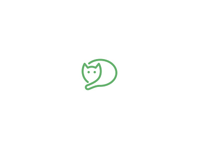 Cat Chat (Monoline) animal branding cat chat graphic design icon illustration logo minimal monoline unique