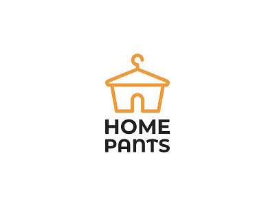 Home Pants branding fashion graphic design home icon line arts logo minimal pants unique