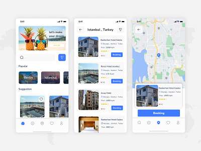 Booking Mobile App app booking design mobile ui ux