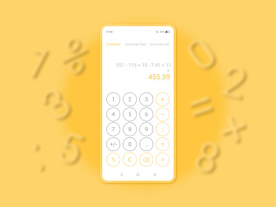 Daily UI 004 - Calculator app challenge dailyui dailyui 004 dailyuichallenge design figma figmadesign ui