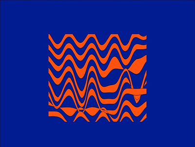 Orange and blue design illustration logo vector