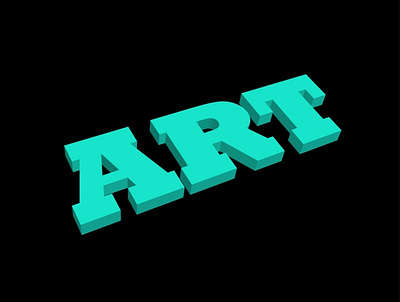 Art 3d logo motion graphics