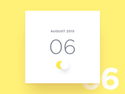 Toggle switch clean dailyui day15 minimal shadow switch toggle yellow