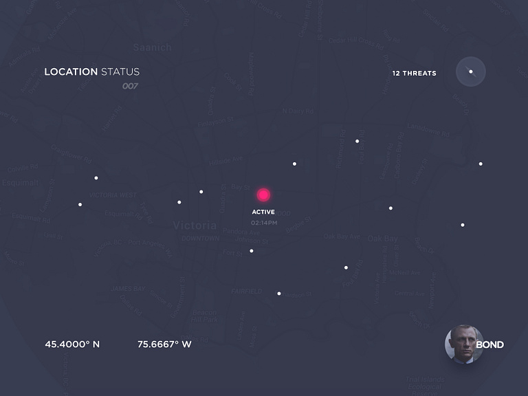 Location tracker by Goutham Rajan on Dribbble