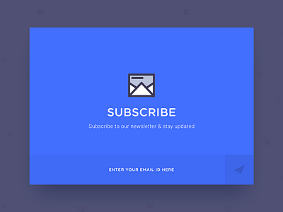 Subscribe blue dailyui day26 designer minimal newsletter subscribe
