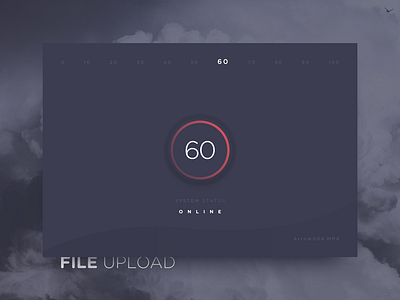 Fileupload dailyui dark day31 file interface pie upload
