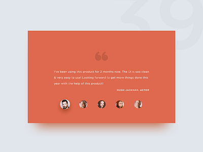 Testimonials concept dailyui day39 diffuse minimal red shadow testimonial testimonials