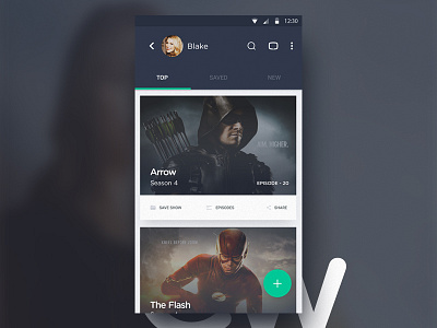 Tv Series Android App UI