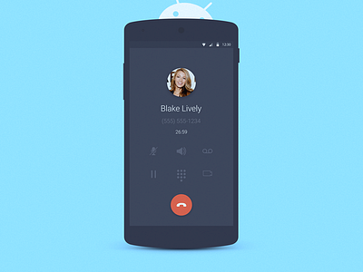 Android Caller android app caller concept daily daily ui dailyui material ui