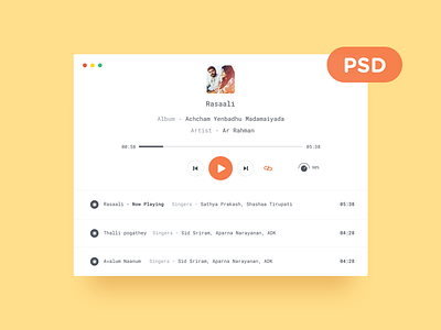 Mp3 Player - Freebie free freebie giveaway lite mp3 player psd ui