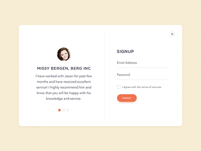 Signup UI