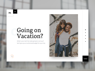 Vacation planner - Landing page