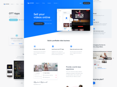 Website redesign for uscreen.tv