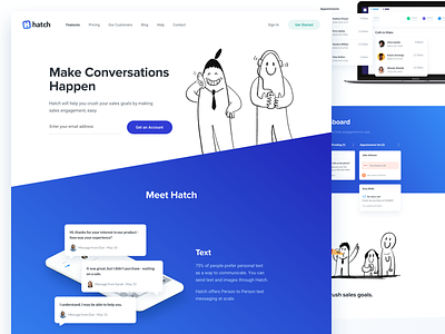 Hatch App - Website Redesign - Features page