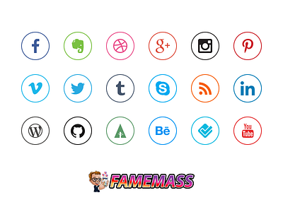 Social Media Icon Set