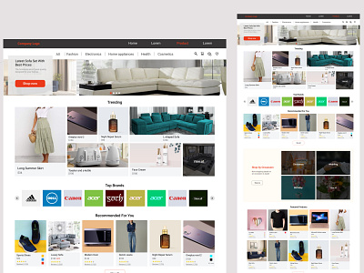 E-commerce Website e commerce elegant minimalistic product simple ui visual desing website