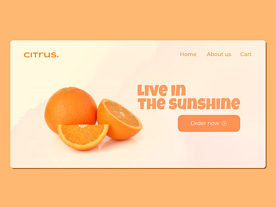 Citrus - Landing Page #DailyUI app branding design icon illustration logo typography ui ux vector