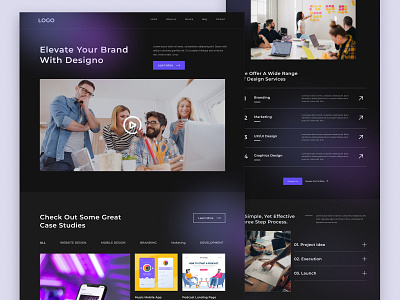 Design Agency Landing Page