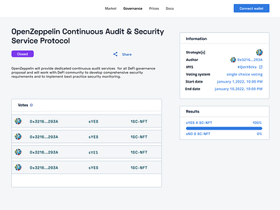 Governance page