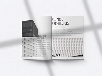 Architecture | Editorial architecture design dribbble editorial graphic design layout magazine print