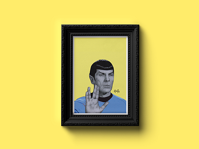 Spock Editorial Illustration editorial illustration leonard nimoy pop art spock star trek