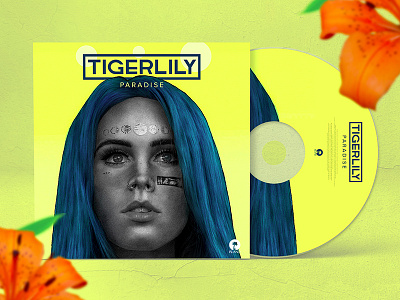 Tigerlily - Paradise cd cover artwork illustration mockup musician tigerlily
