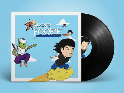 Hyper Foofie - Dragon Ball Remix blue characters dragon ball illustration manga mockup vinyl