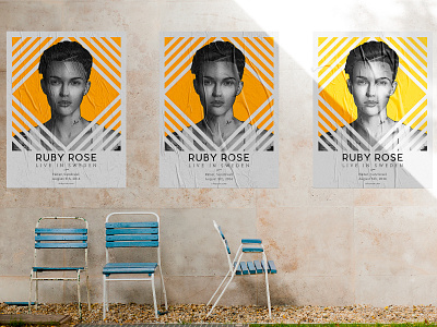 Ruby Rose Live In Sweden illustration poster rose ruby