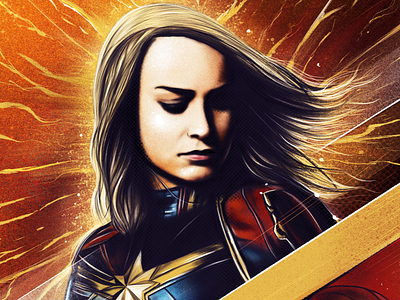 Captain Marvel captain marvel illustration poster