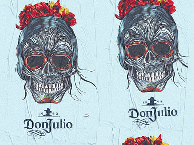 Don Julio Catrina adobe sketch catrina don julio illustration skull