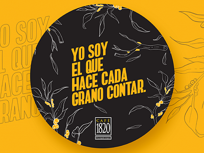 Yo Soy El Café Internal Campaign advertising botanical illustration branding illustration sticker