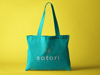 Satori Consulting Branding bag branding logo