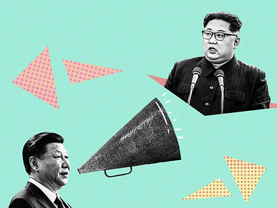 Political Influence china illustration north korea pop trump
