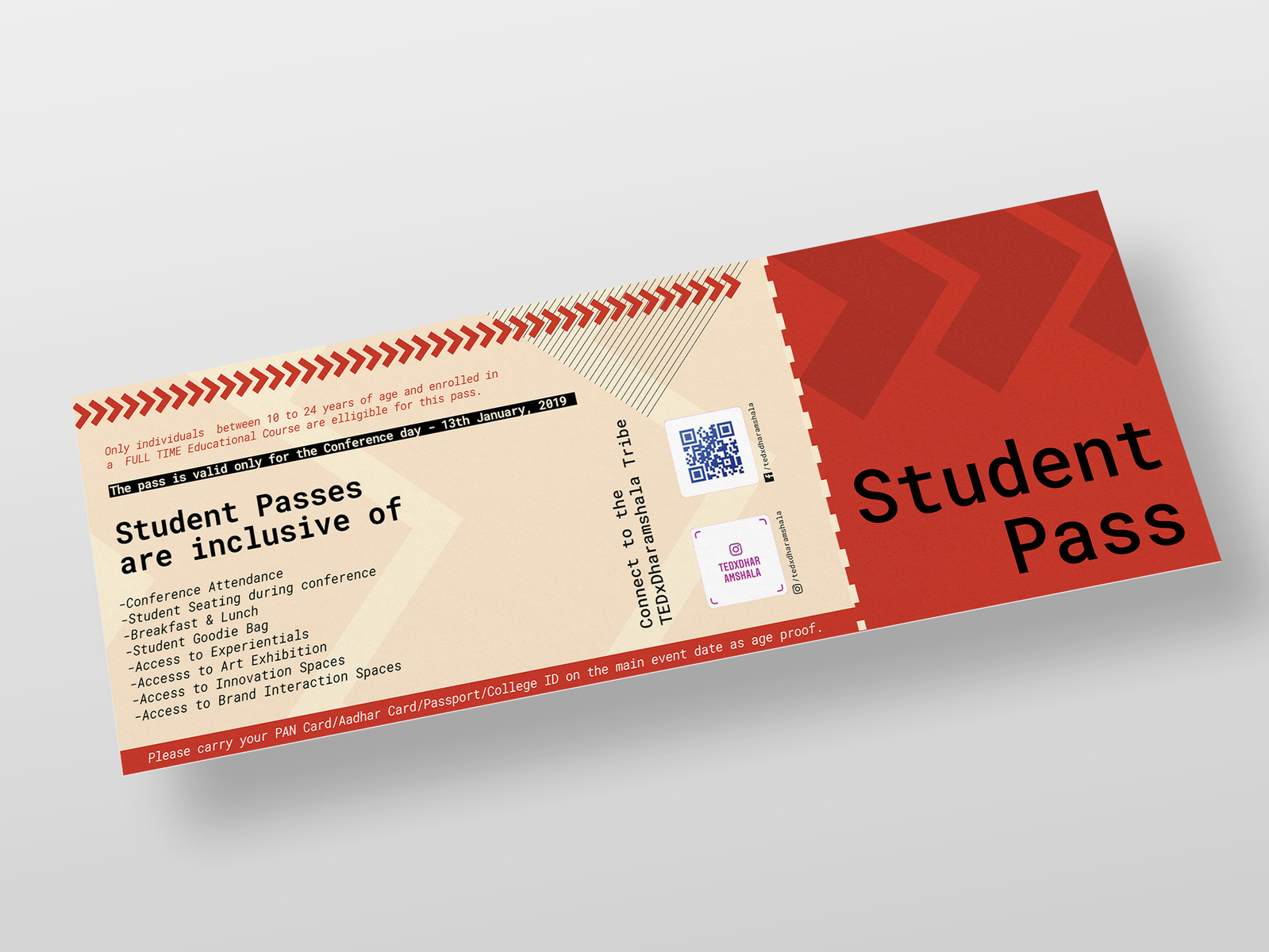 Student Pass by Arvind Lakhani on Dribbble