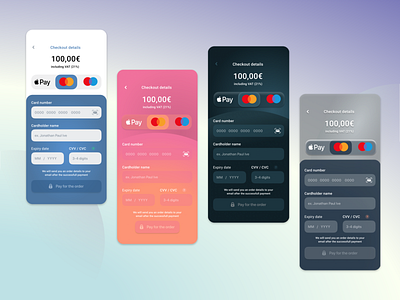 Daily UI 002 - Credit Card Checkout 002 credit card checkout dailyui dailyuichallenge design ui ux