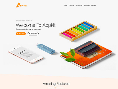 Appkit - Customizable App Landing Page